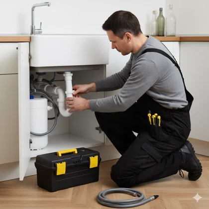 Plomero destapando drenaje con sonda rotativa profesional en Mazatlán